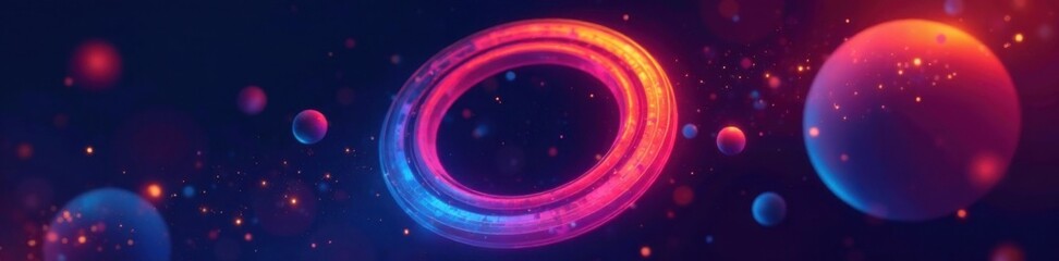 Obraz premium Modern vector circle template for presentation, graphics, modern