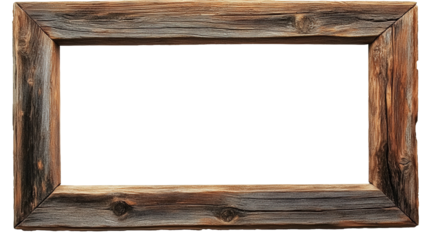 Old style frame made of wooden strips