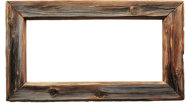 Old style frame made of wooden strips