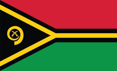 National flag of Vanuatu vector image