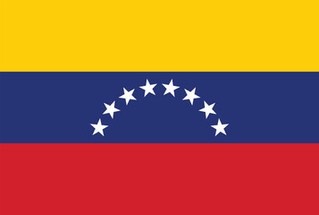 Obraz premium National flag of Venezuela vector image