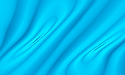 Obraz premium Abstract blue concentric circles background. 3D background with blue waves circles design for Graphic business illustration hitech technology digital web template background backdrop desktop wallpaper