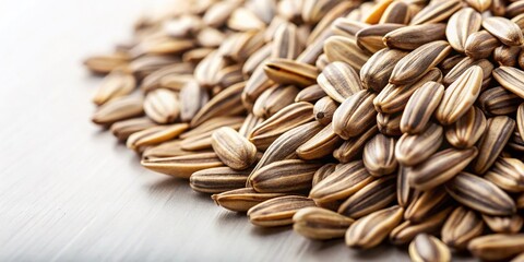 Obraz premium Healthy Sunflower Seeds Background: Nutritious Snack, Natural Food Texture