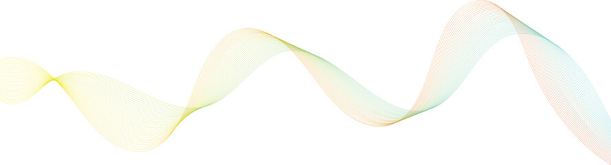 
Abstract wave lines background graphic thin vector