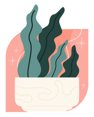  Naive Plant and Flower Sticker Element