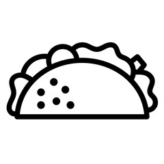 taco line icon