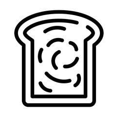 toast line icon