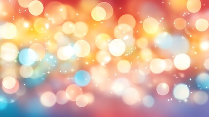 Obraz premium Abstract Festive Bokeh Background Colorful Lights Glitter