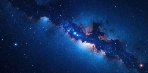 Dense Starry Sky With Bright