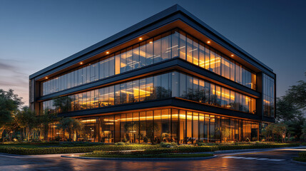 modern office building