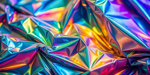 Holographic Foil Gradient Iridescent Backgrounds: Empty Templates for Design Projects