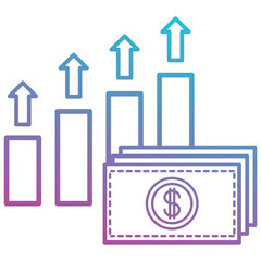 Profit icon element for design