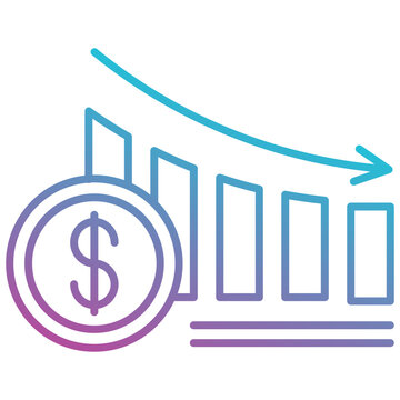 decrease icon element for design