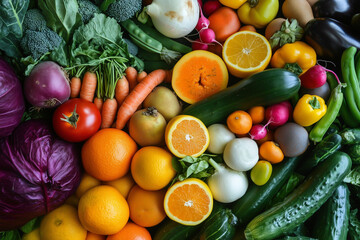 fresh vegetables on a plate
