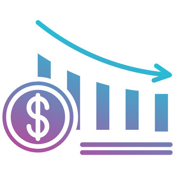 decrease icon element for design