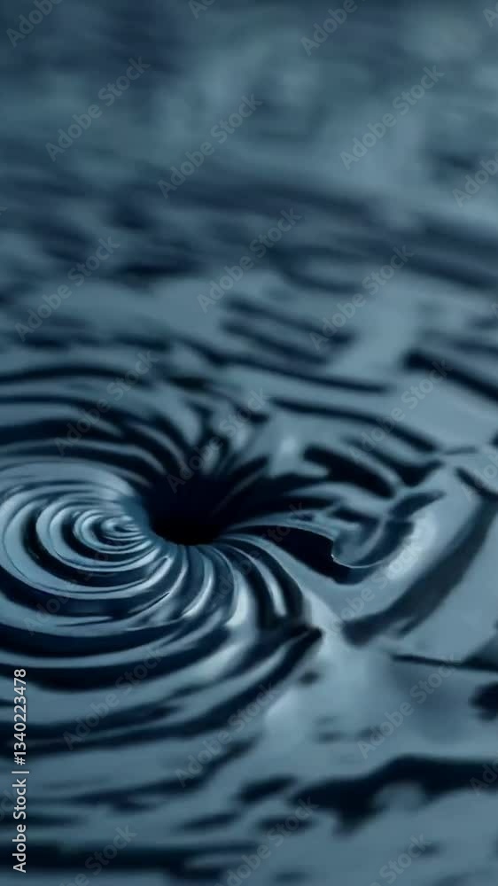 Poster mesmerizing whirling water vortex at high speed showcasing fluid dynamics