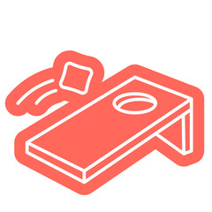 Bean Bag throw game symbol