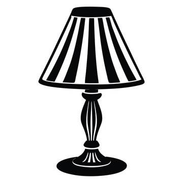 recommend clip art: Black desk lamp isolated on white street lamps collection Old street lamp black silhouette, city vintage 