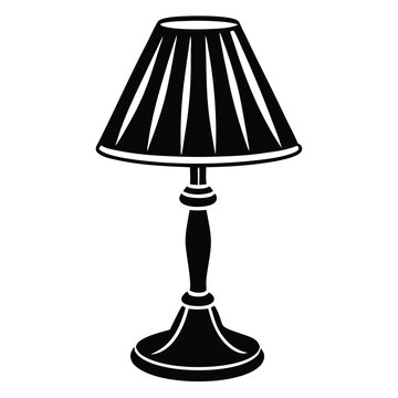 recommend clip art: Black desk lamp isolated on white street lamps collection Old street lamp black silhouette, city vintage 