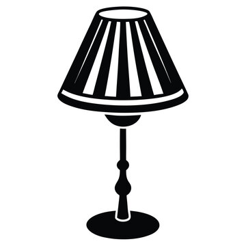 recommend clip art: Black desk lamp isolated on white street lamps collection Old street lamp black silhouette, city vintage 