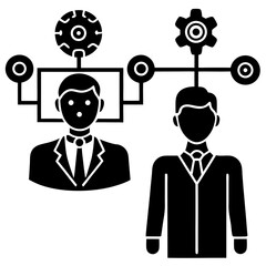 Modern Artificial Intelligence Symbols for Digital and Tech Projects
