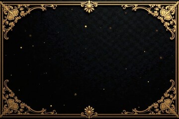 Black luxurious gold velvet backdrop with intricate patterns and metallic accents , elegance , vip, background
