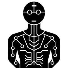 Modern Artificial Intelligence Symbols for Digital and Tech Projects
