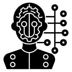 Modern Artificial Intelligence Symbols for Digital and Tech Projects
