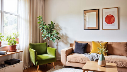 Fototapeta premium modern living room with sofa