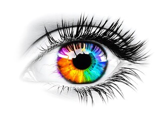 Colorful Eye for Vision, Abstract Art.