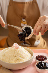 Eating a Bingsu