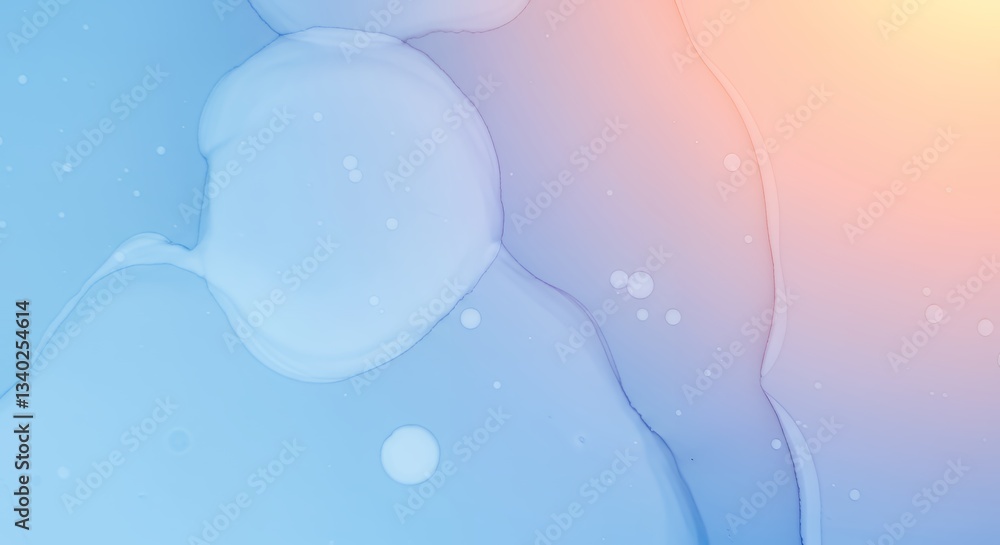 Poster pastel abstract fluid art background with soft color transitions
