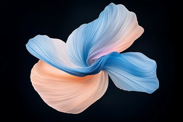 Abstract Flowing Fabric for Dark Background.