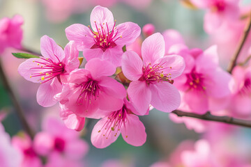 pink cherry blossom in spring