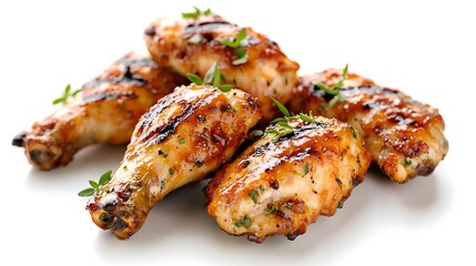 Grilled BBQ Chicken with Sticky Honey Glaze