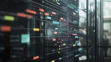 Abstract Data Visualization on a Large Screen