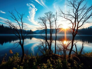 "Serene Wilderness Lake
