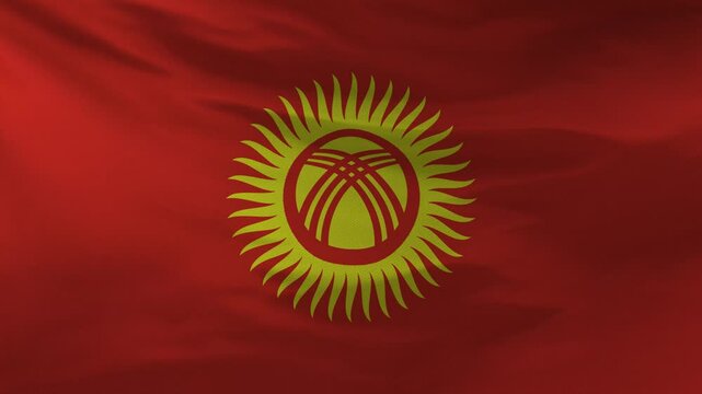 Kyrgyzstan Flag Animation 