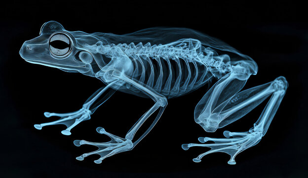 Frog Skeletal Anatomy X-Ray View
