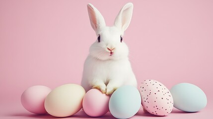 Obraz premium A young marketer using data insights to refine an Easter ad strategy