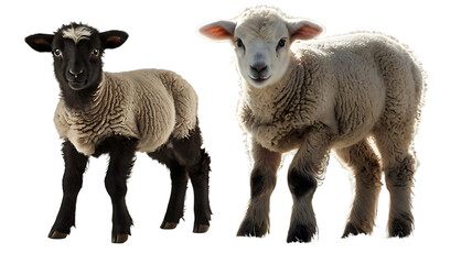 Fototapeta premium sheep and lamb