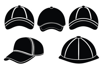 Vector baseball cap design template, a sport fashion head accessory