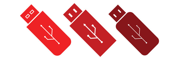 Usb drive flat icon