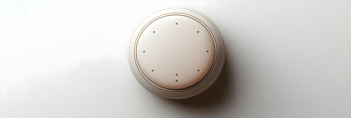 Beige 3D Render of Circular Device