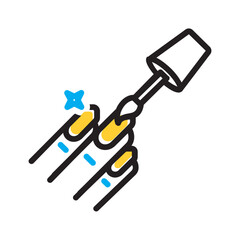 Vector multi color icon for Nail salons