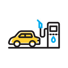 Vector multi color icon for Resource