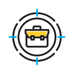 Vector multi color icon for Career