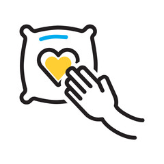 Vector multi color icon for Comfort