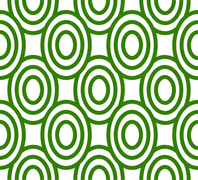abstract seamless pattern with circles. Green circular geometric pattern