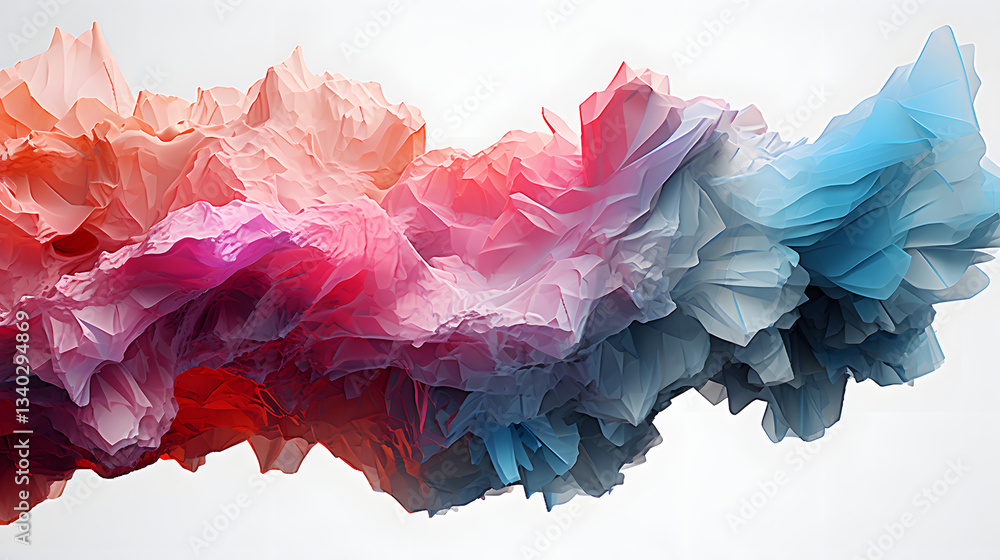 Poster colorful abstract background with dynamic patterns and shapes captured from an aerial view of terrai